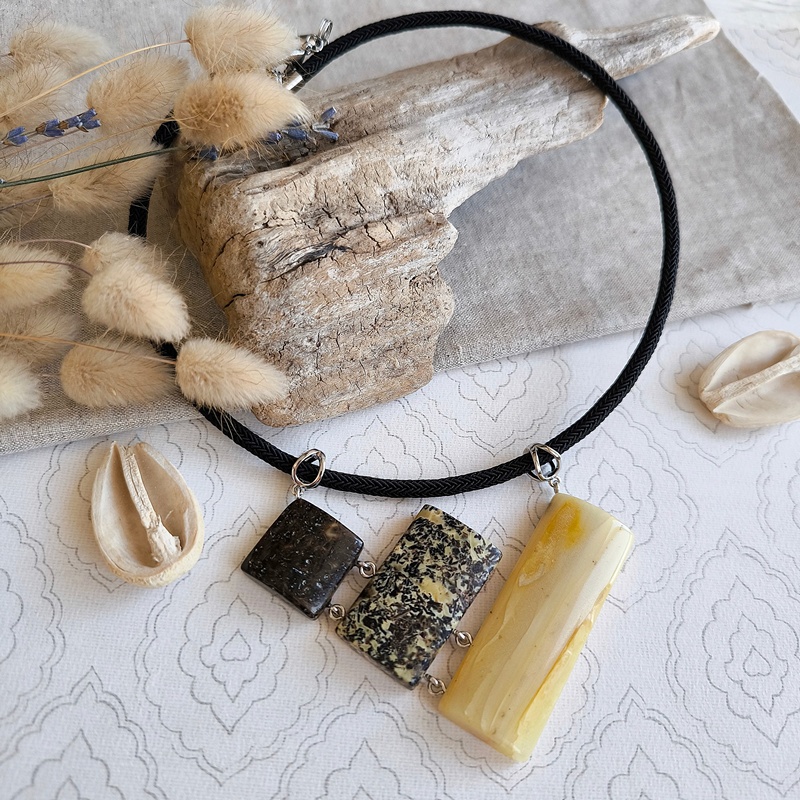 Колье авторское Янтарь а7506900044 (4)