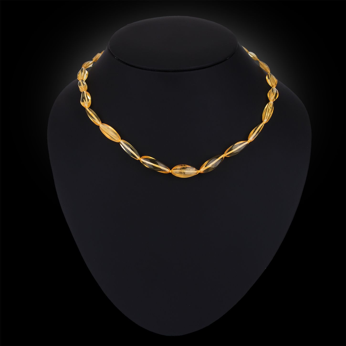 Бусы "Елена" янтарь