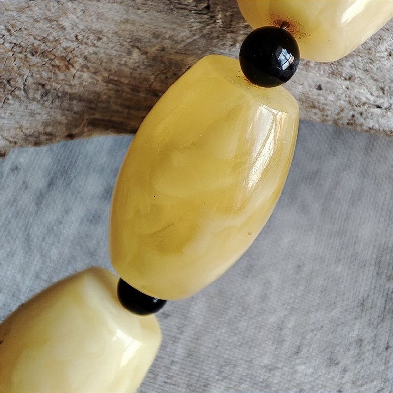 Бусы "Бочата" из янтаря