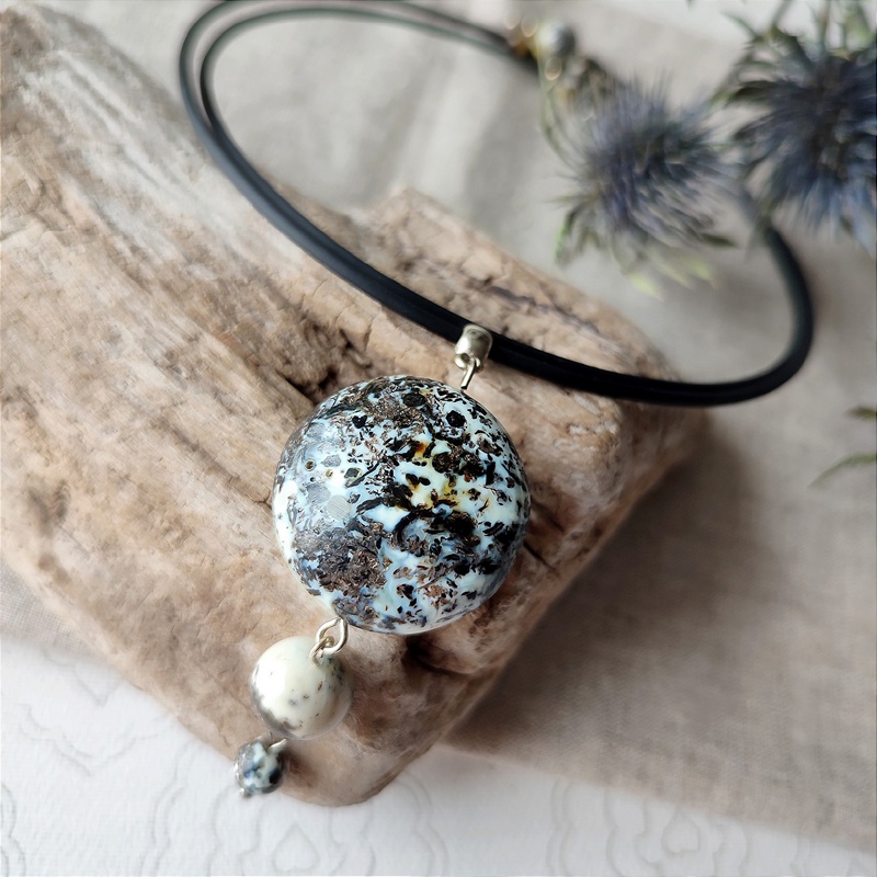 Колье "Космос" Янтарь