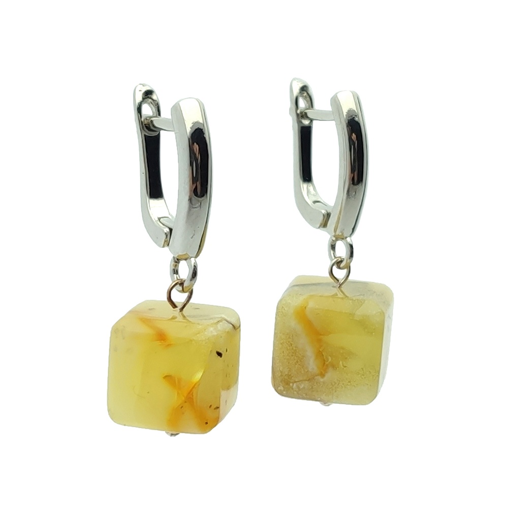 Серьги  ПСР, Янтарь 2373205132-2