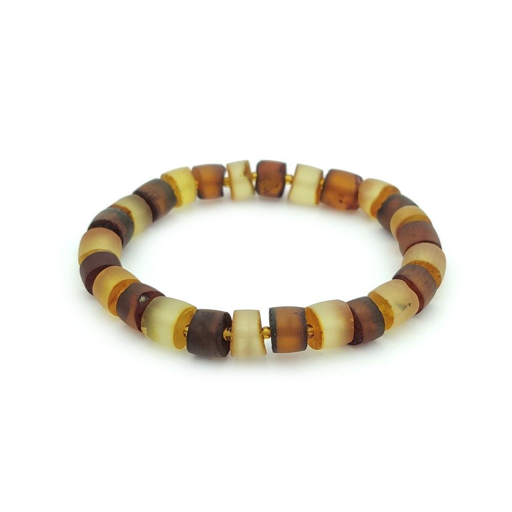 Браслет "Пеньки" янтарь