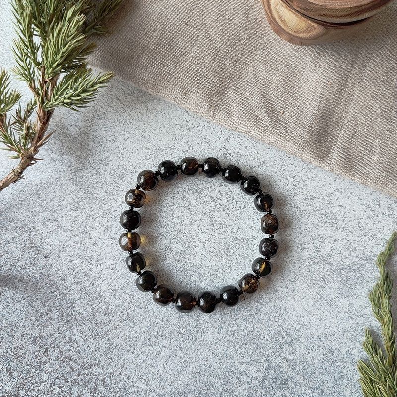 Браслет "Куб" янтарь