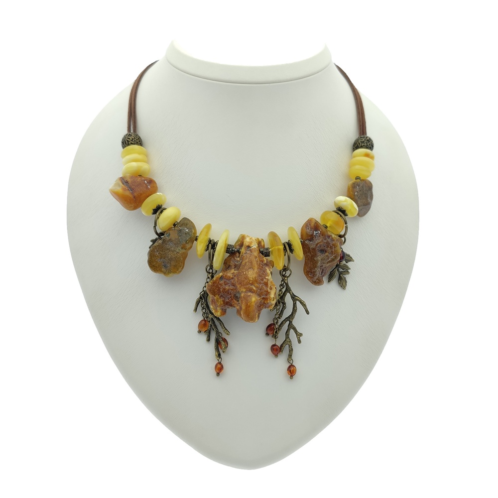 Колье "Лесная фея" Янтарь