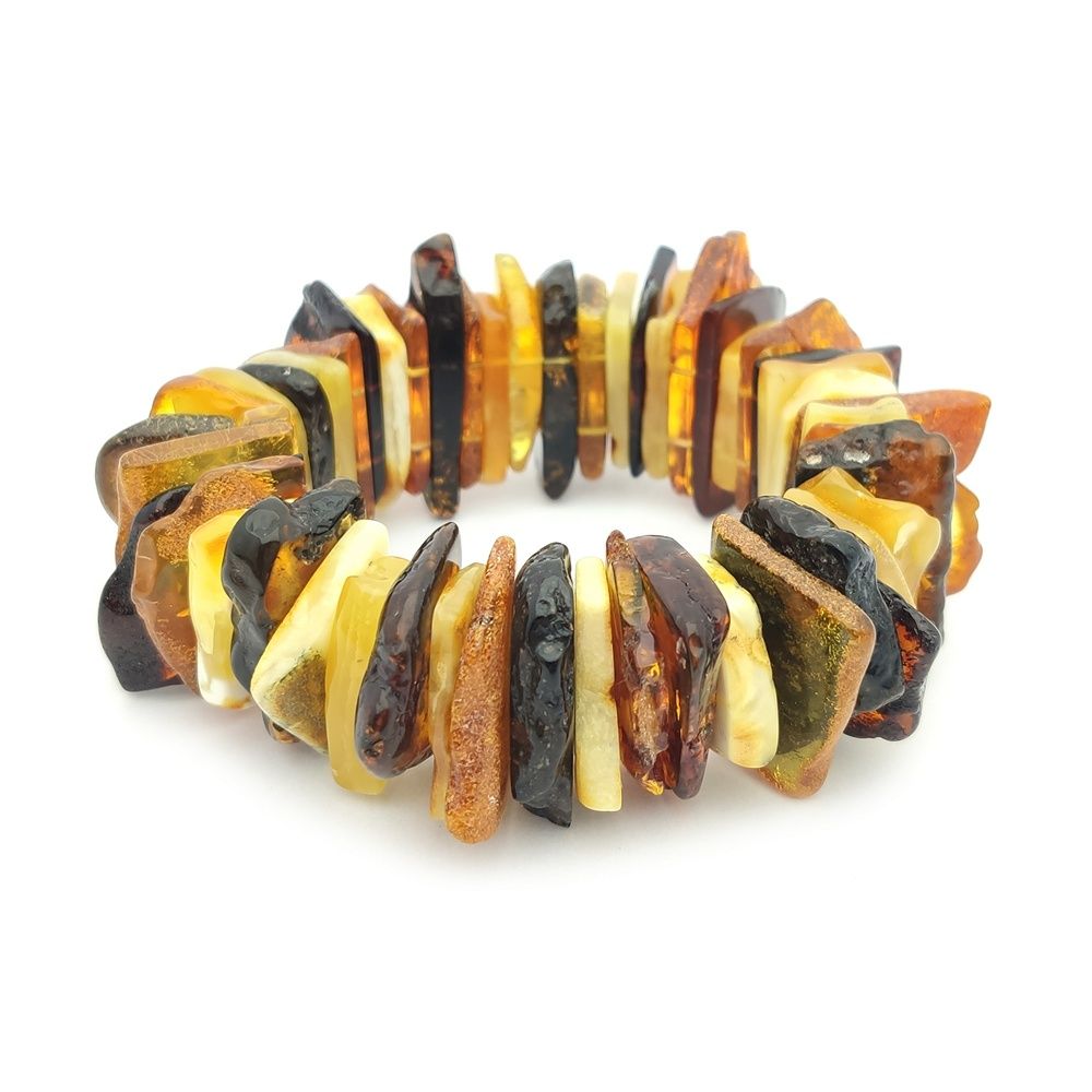 Браслет "Пластина" Янтарь