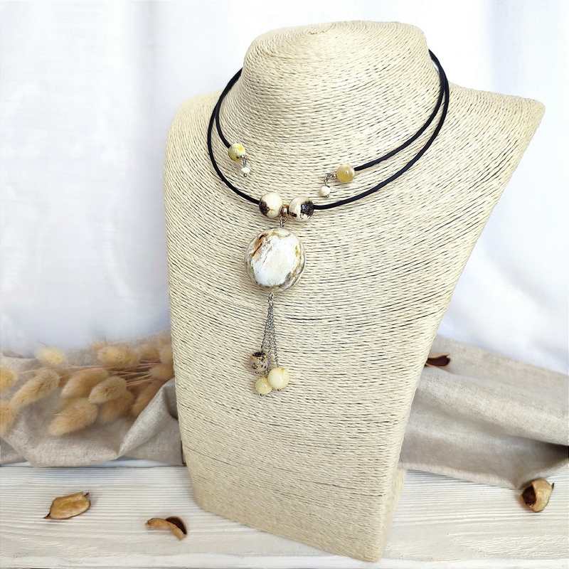 Колье "Космос" Янтарь