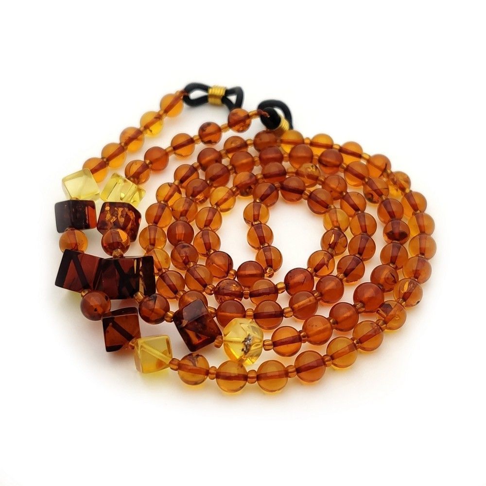 2,Шнурок для очков, янтарь