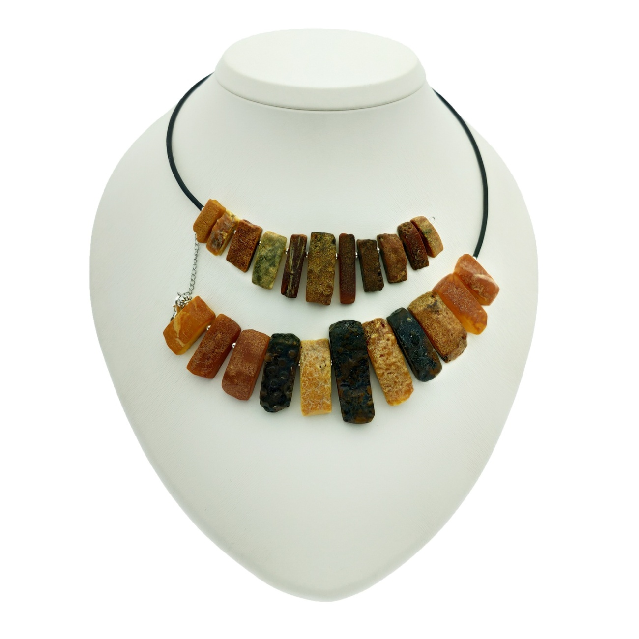 Колье "Пластина" Янтарь