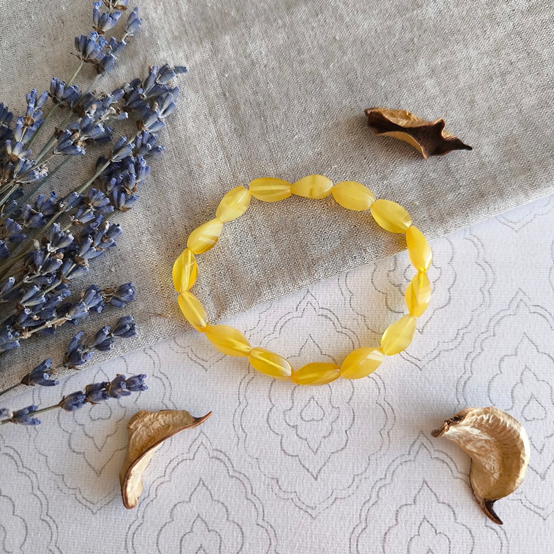 Браслет "Елена" янтарь