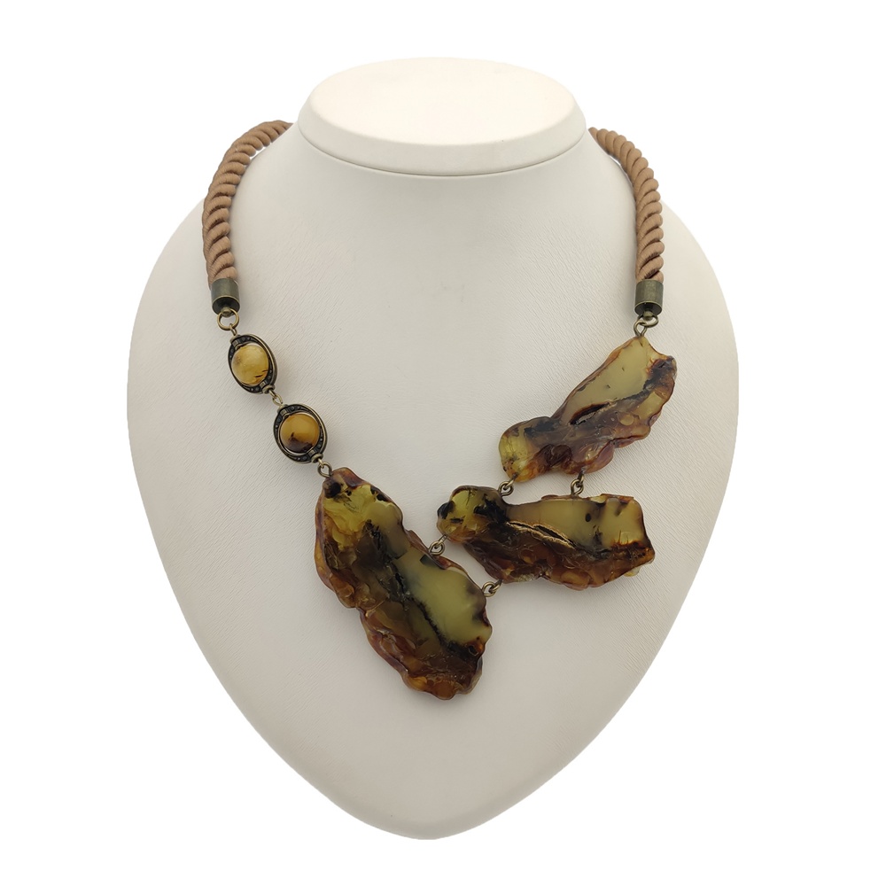 Колье авторское Янтарь а7506300055