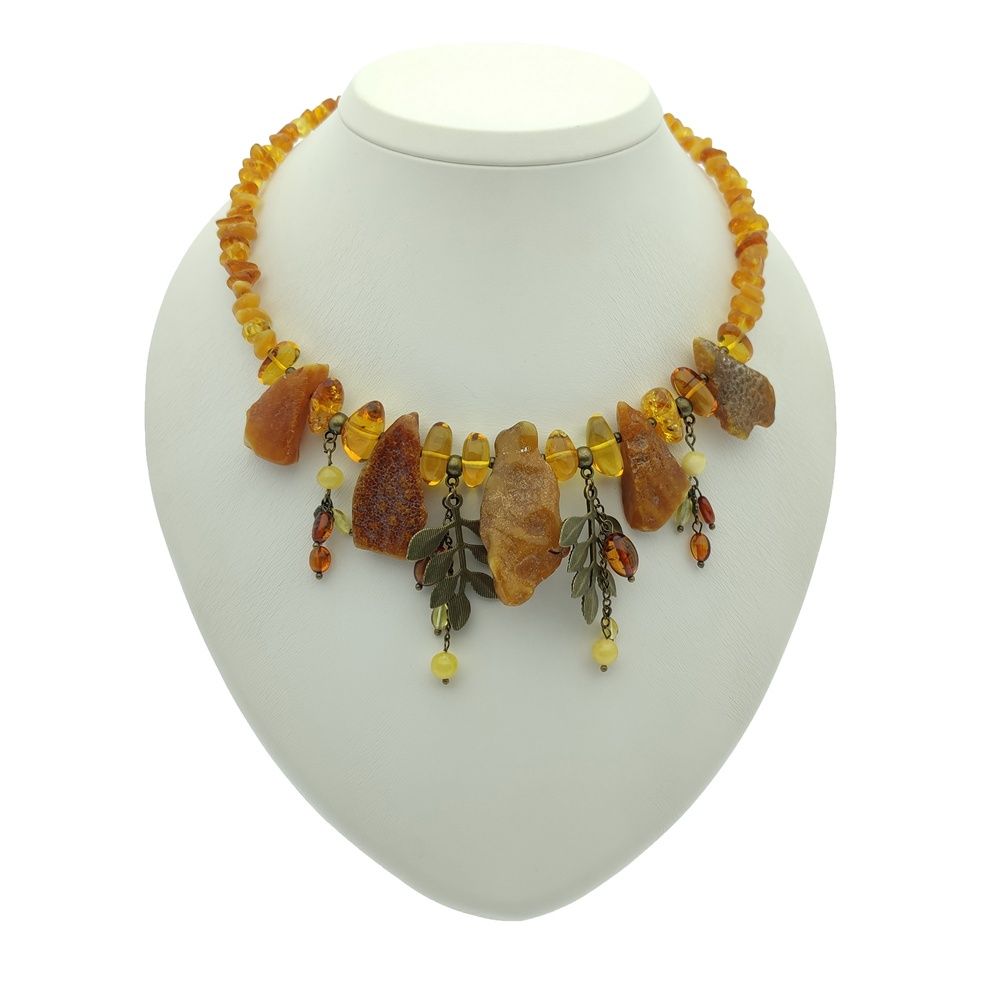 Колье "Лесная фея" Янтарь