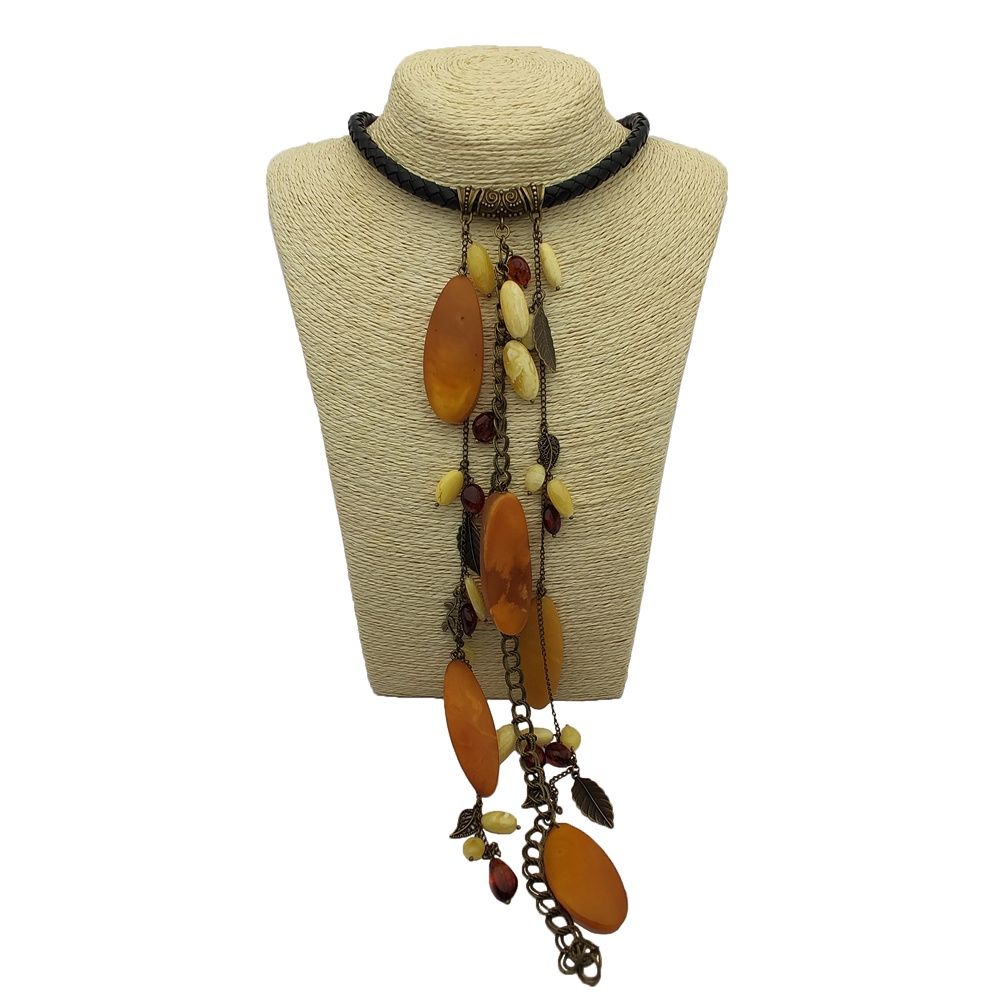 Колье "Лесная фея" Янтарь