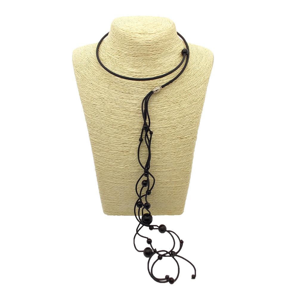 Колье "Водопад" Янтарь