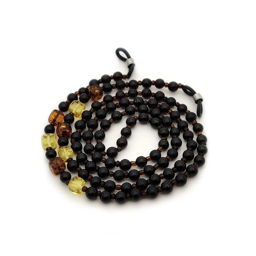 Шнурок для очков, янтарь