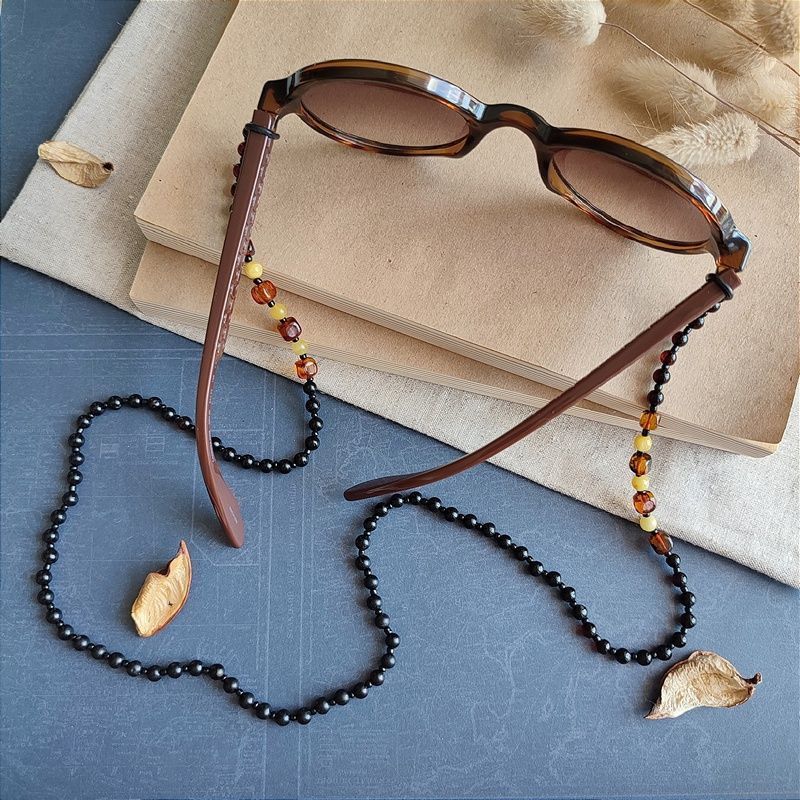 2,Шнурок для очков, янтарь