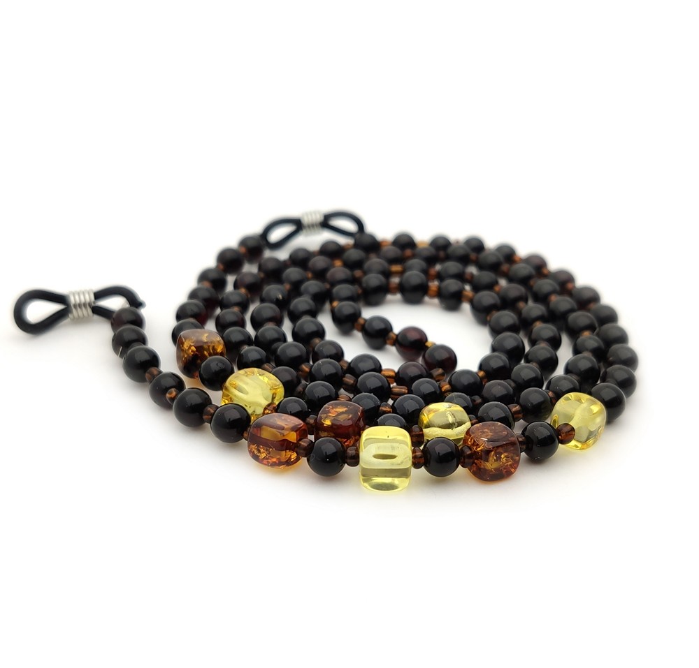 Шнурок для очков, янтарь