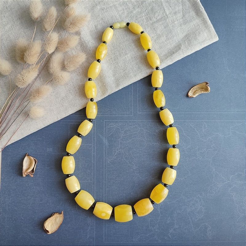 Бусы "Бочата" из янтаря