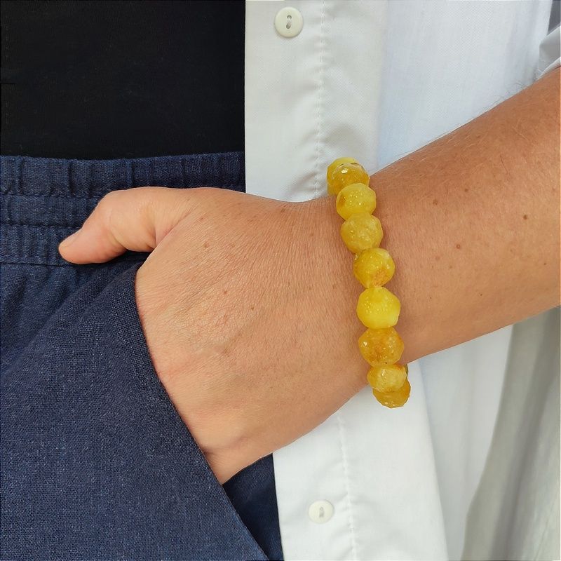 Браслет "Кусанка" янтарь