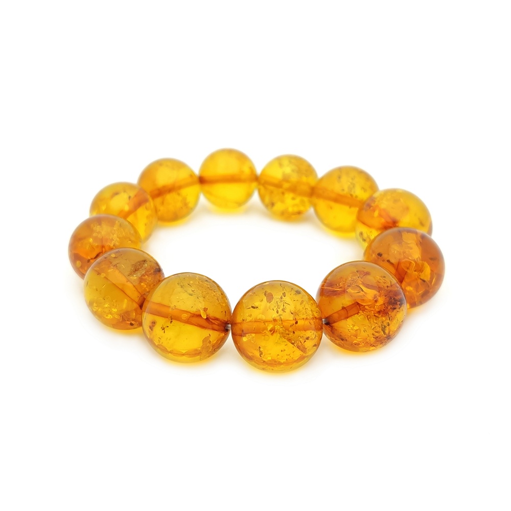 Браслет "Шар" янтарь