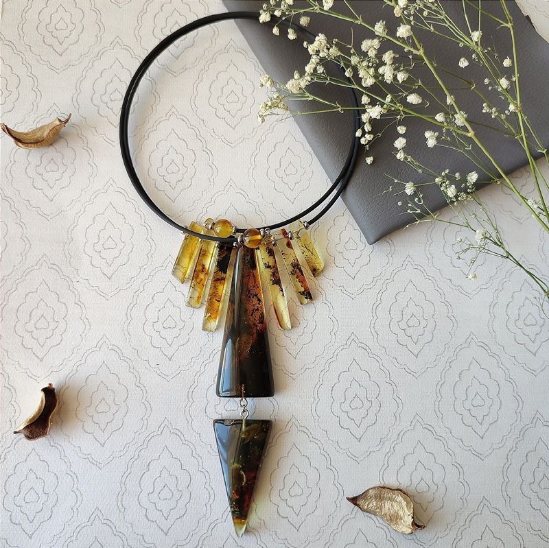 Колье "Италия" Янтарь