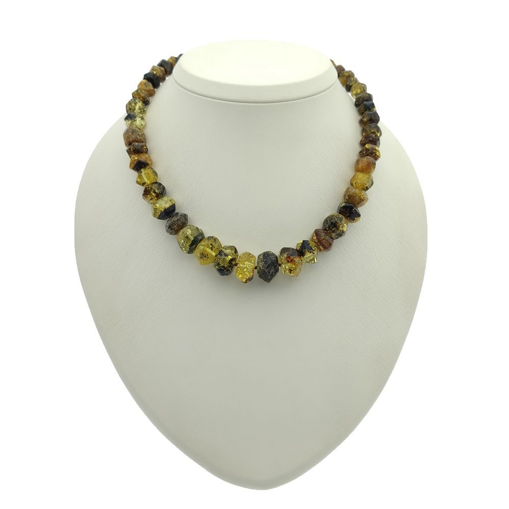 Бусы "Граненка" янтарь