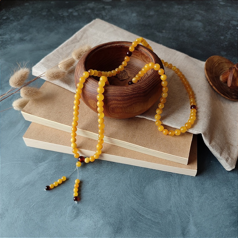 Четки буддийские янтарь