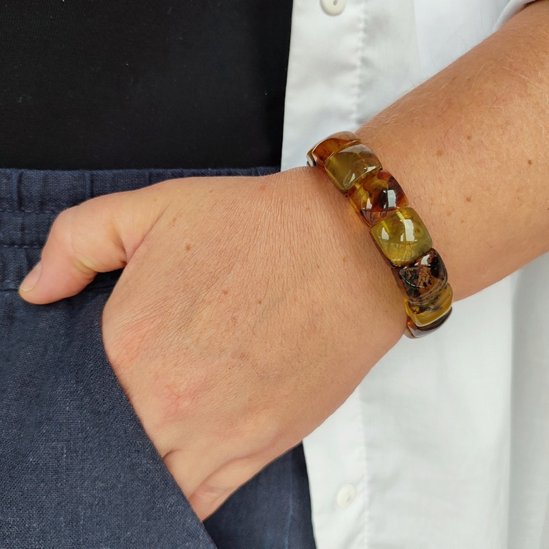 Браслет пласт. янтарь 3501119515 (5)