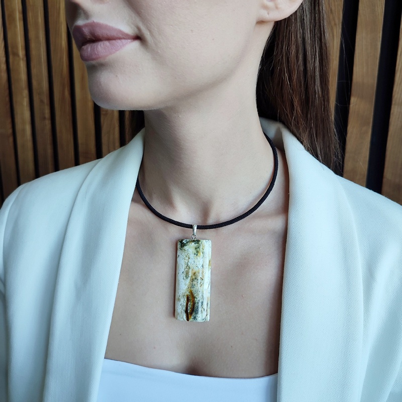 Колье "Геометрия" Янтарь