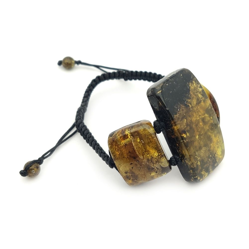 Браслет Шамбала "Хлоя" янтарь