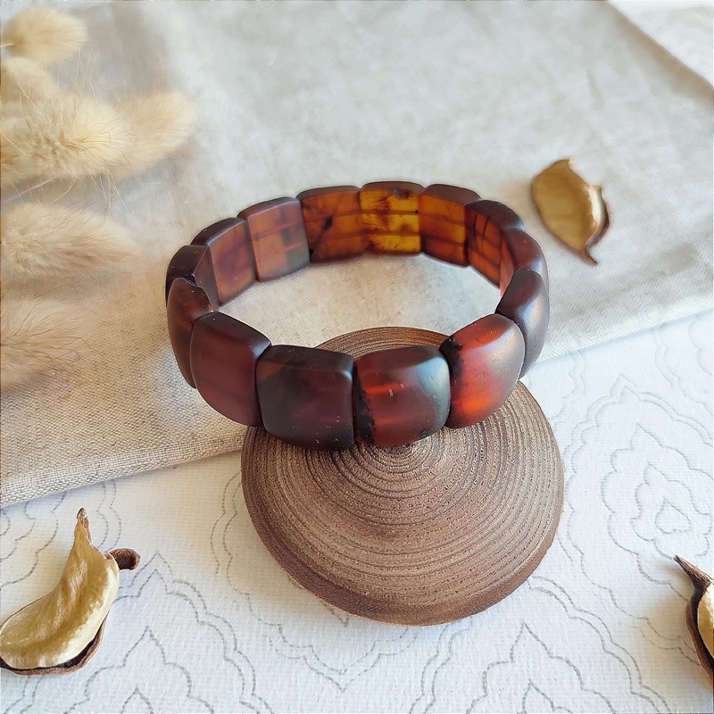 Браслет пласт. янтарь 3101119518 (2)