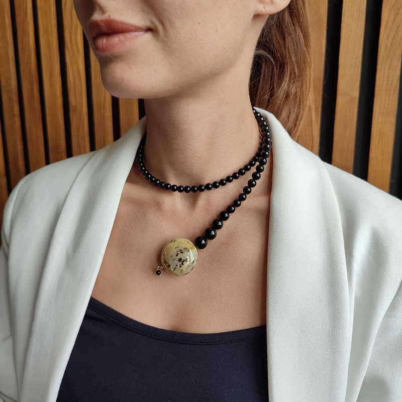 Колье "Италия" Янтарь