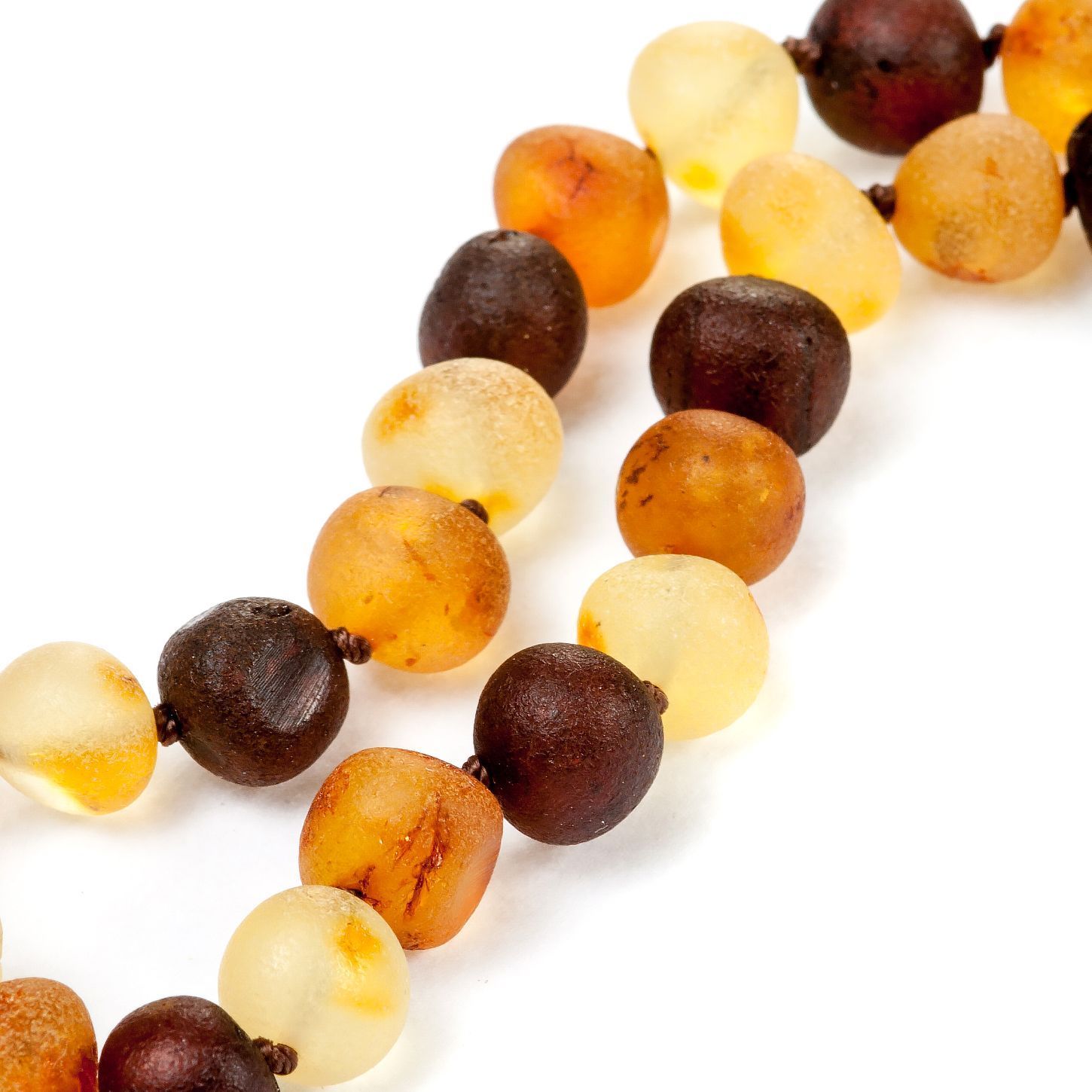 Бусы "Горошек" из янтаря