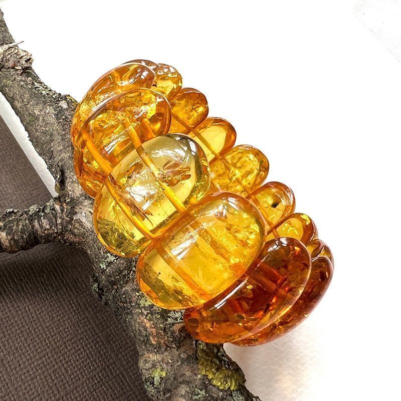 Браслет "Пластина" Янтарь