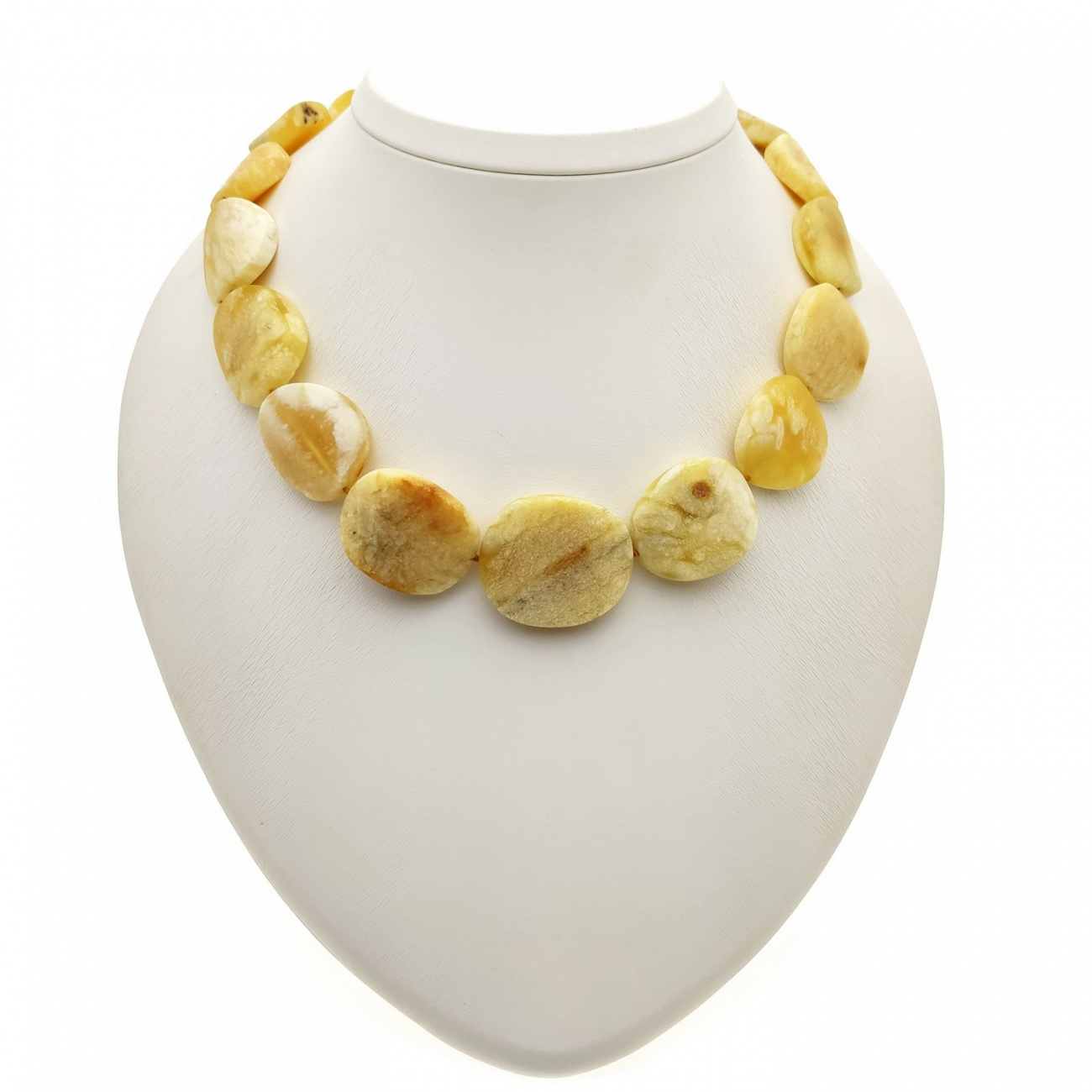 Бусы "Чипсы" из янтаря