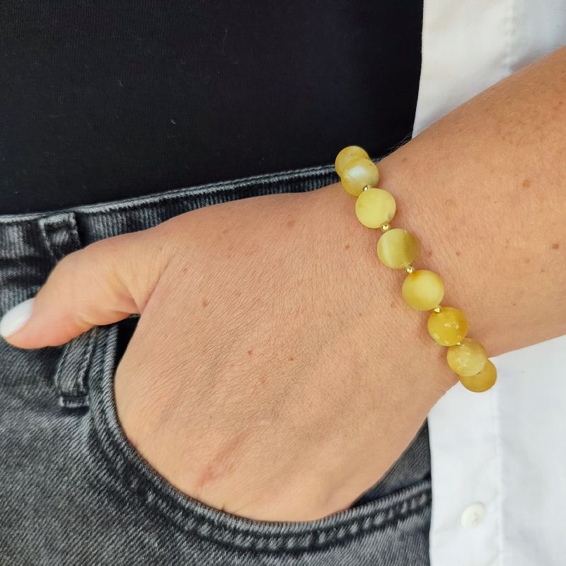 Браслет "Шар" янтарь