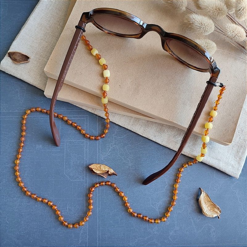 2,Шнурок для очков, янтарь