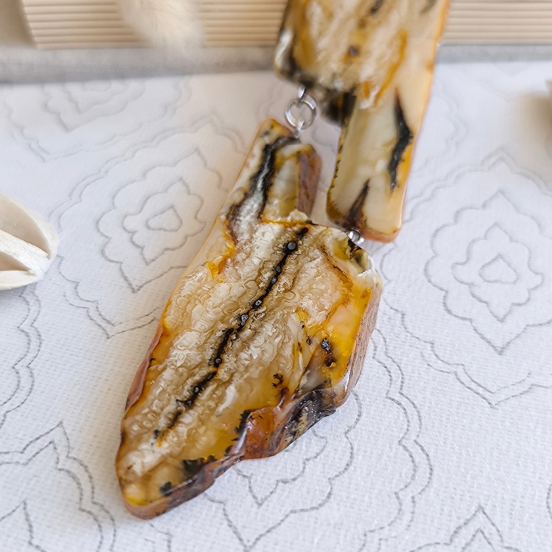 Колье авторское Янтарь