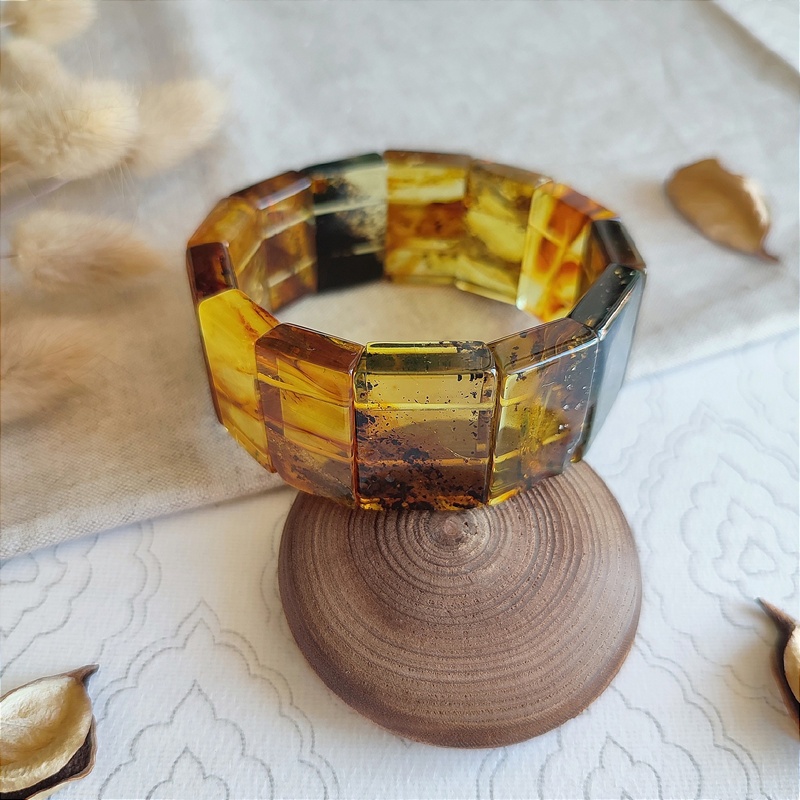 Браслет Мужской янтарь 3201119492 (2)