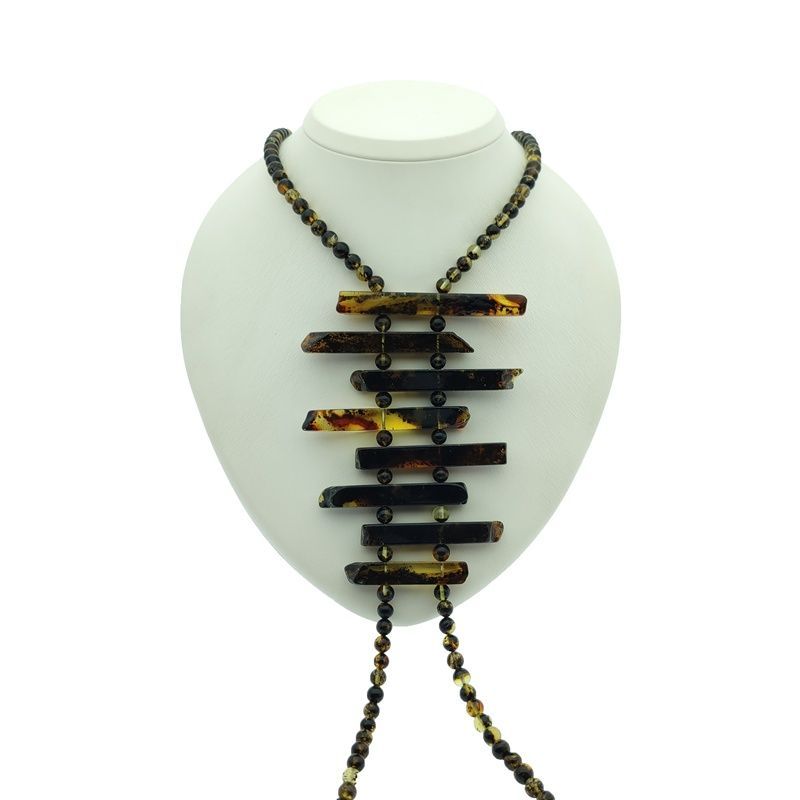 Бусы "Италия" Янтарь