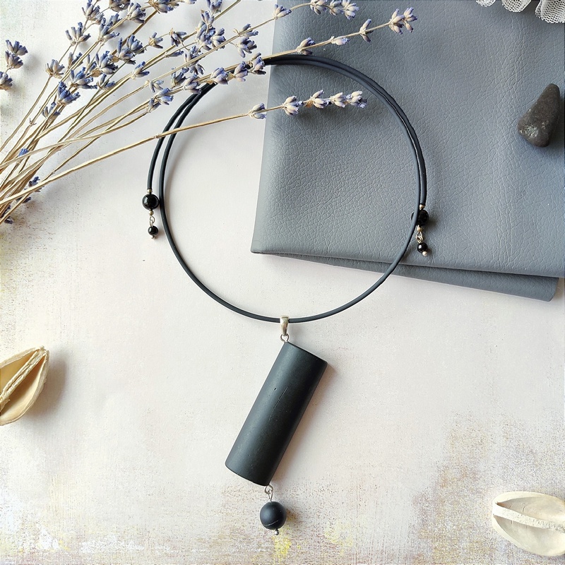 Колье "Геометрия" Янтарь