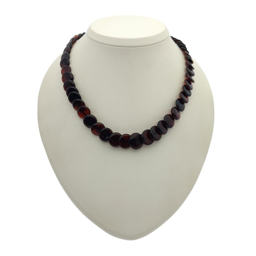 Бусы "Змейка" из янтаря