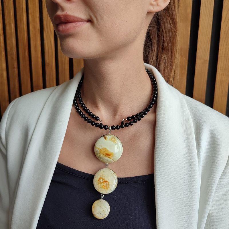 Колье "Италия" Янтарь