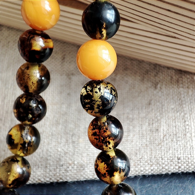 Четки буддийские, янтарь 9216100199 (2)