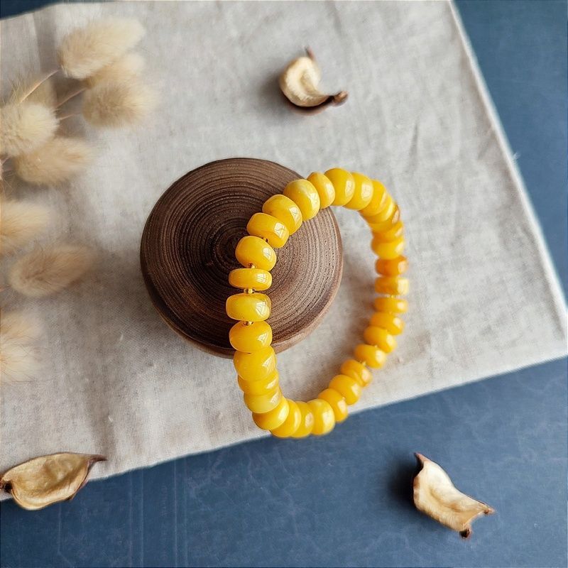 Браслет "Таблетка" янтарь