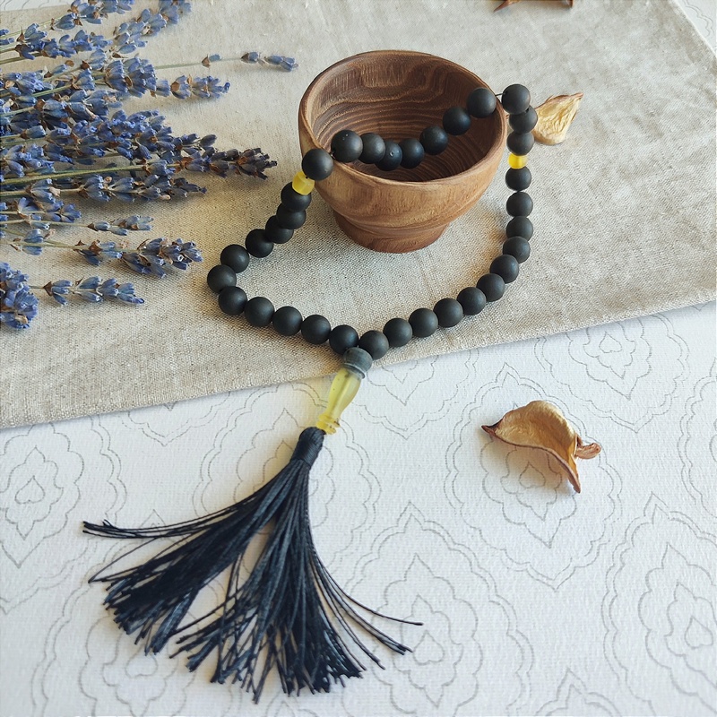 Четки мусульманские янтарь 9111100024 (5)