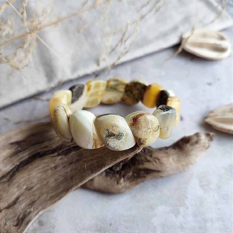 Браслет "Змейка" янтарь