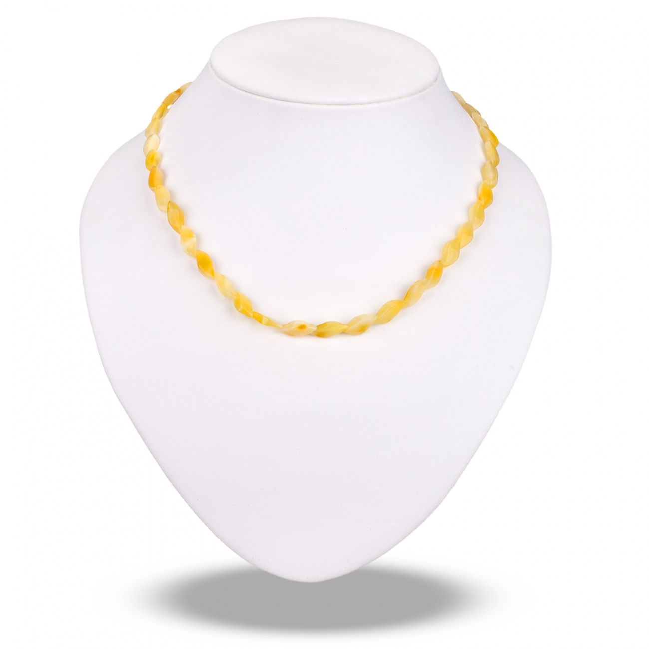 Бусы "Змейка" из янтаря