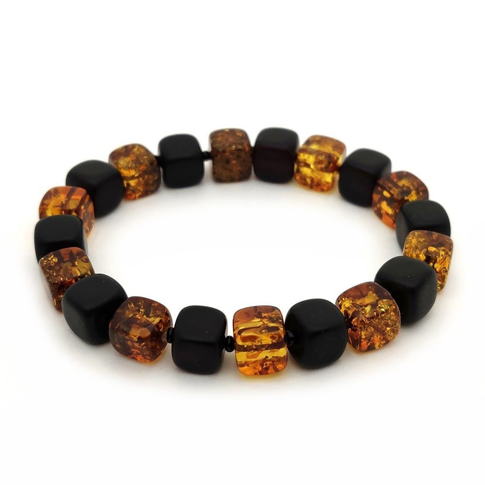 Браслет "Куб" янтарь