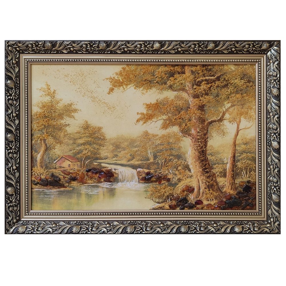 Картина "Устье реки" Янтарь