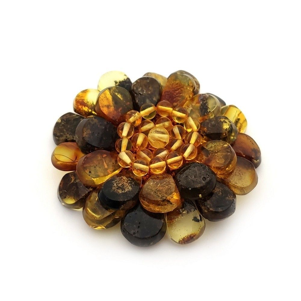 Брошь "Гербера" янт.